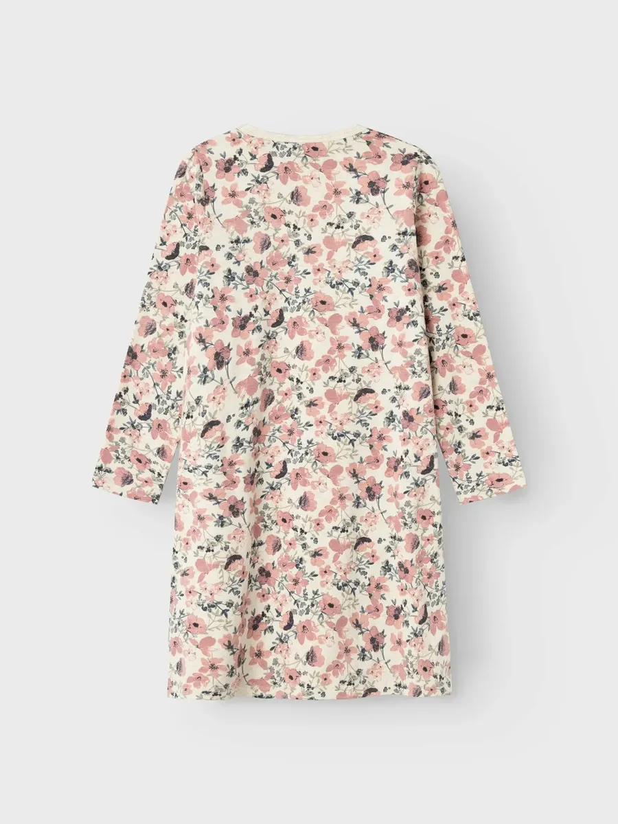 Name It Пижама "NKFNIGHTGOWN LS NOSTALGIA FLOWER NOOS", цвет Peyote Melange — фото 3