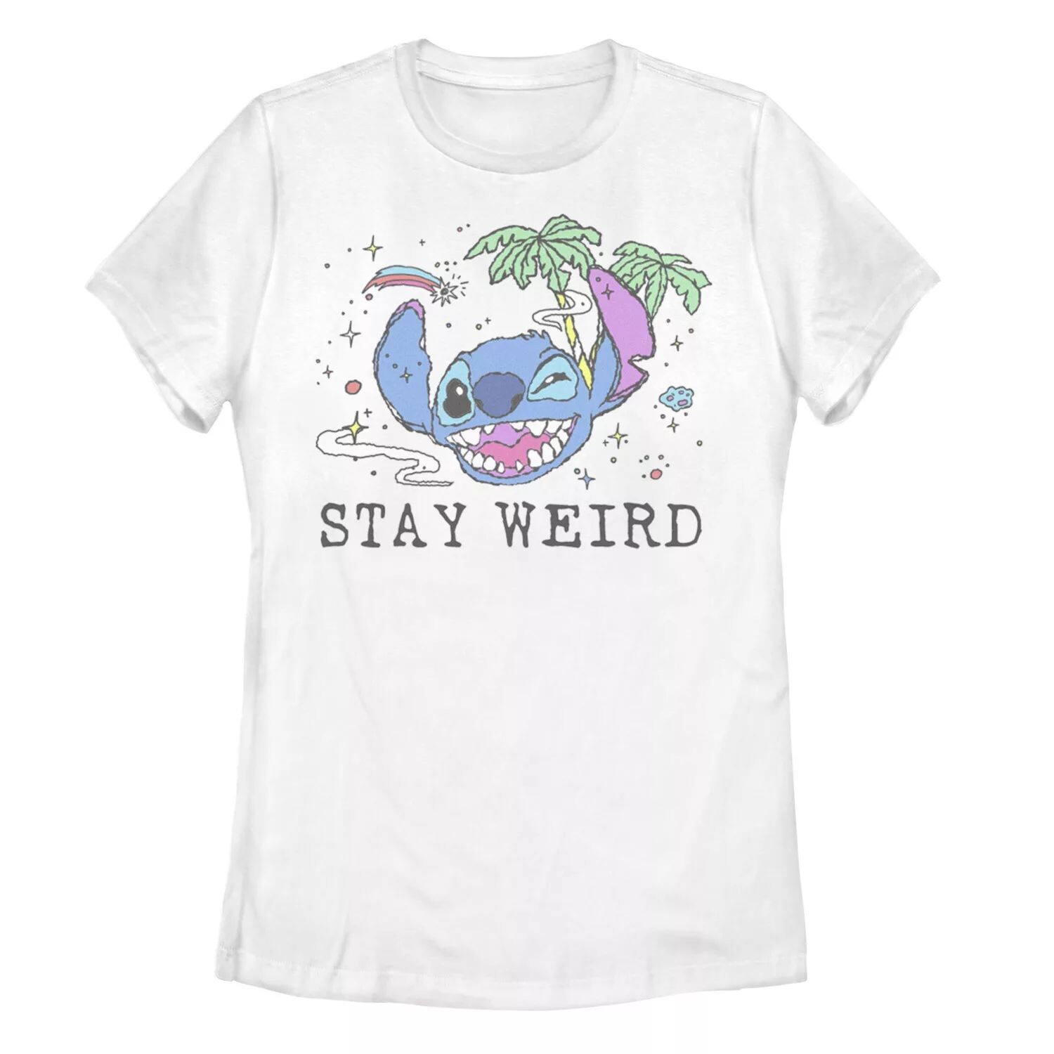 

Детская футболка Disney's Lilo & Stitch Trippy Stitch с большим рисунком лица Disney