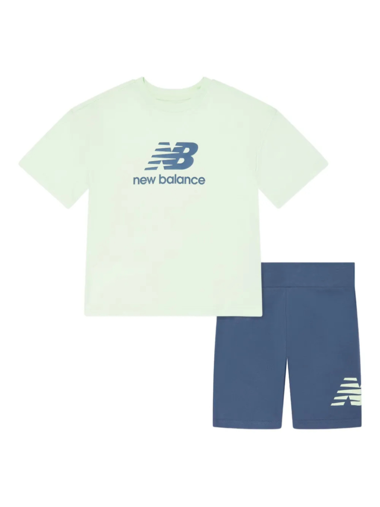 

Комплект шорт с логотипом New Balance Kids, зеленый