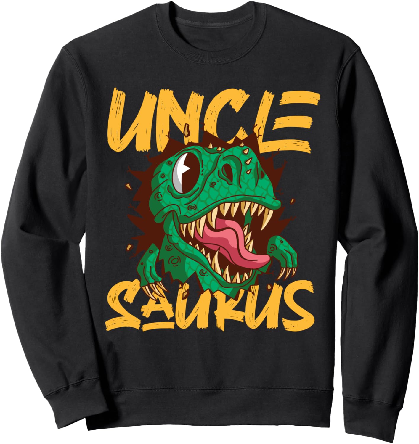 

Забавная толстовка с изображением родственников-динозавров, разработанная дядей Завром Dinosaurs Designs For Cute Dinosaur Fan, черный