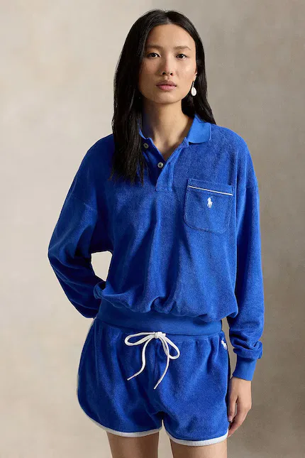 Худи женское с длинным рукавом Polo Ralph Lauren, синий
