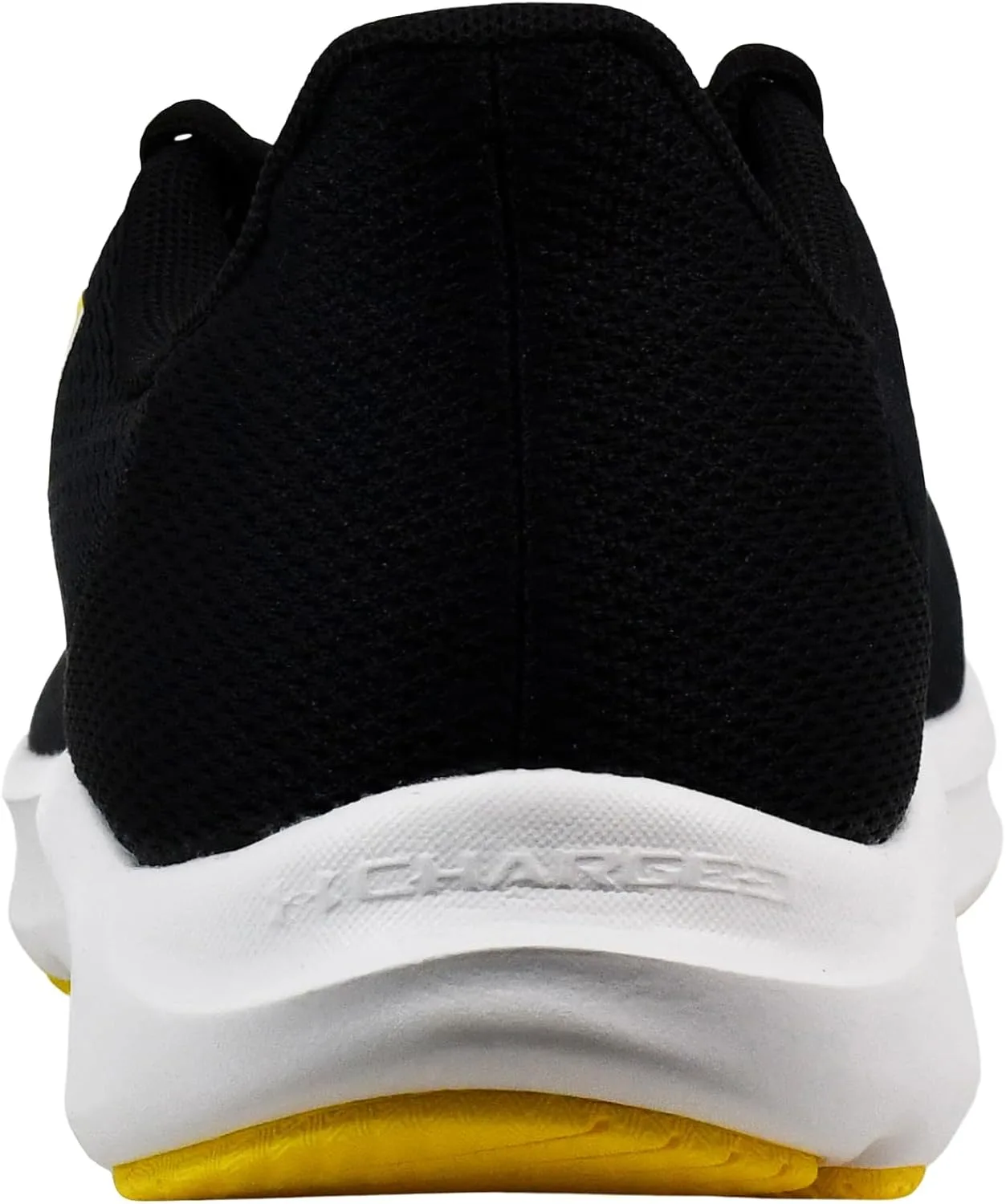 Мужские беговые кроссовки Under Armour Charged Pursuit 3 с большим логотипом, черный — фото 3