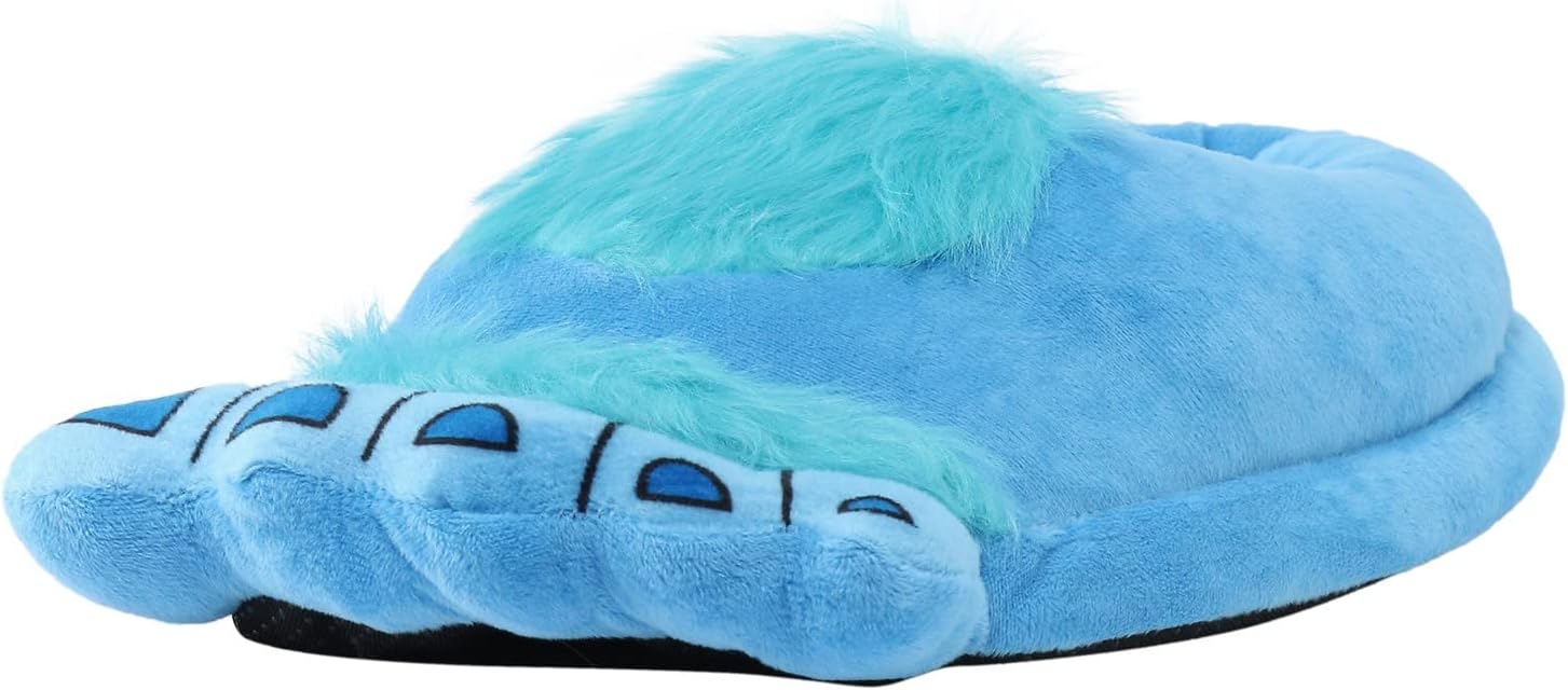 

Забавные тапочки Dsisskai унисекс, оригинальные шуточные подарки для взрослых, милые домашние зимние пушистые тапочки, противоскользящие мягкие домашние тапочки для женщин и мужчин, синий