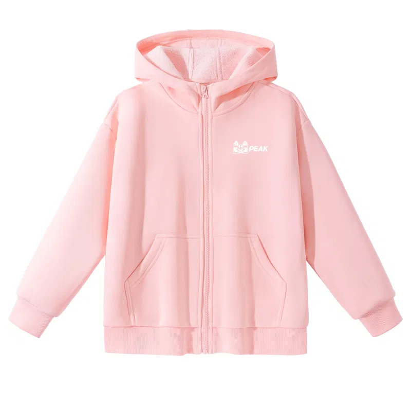 Детский свитшот с капюшоном PEAK Pink/PK Lion White K