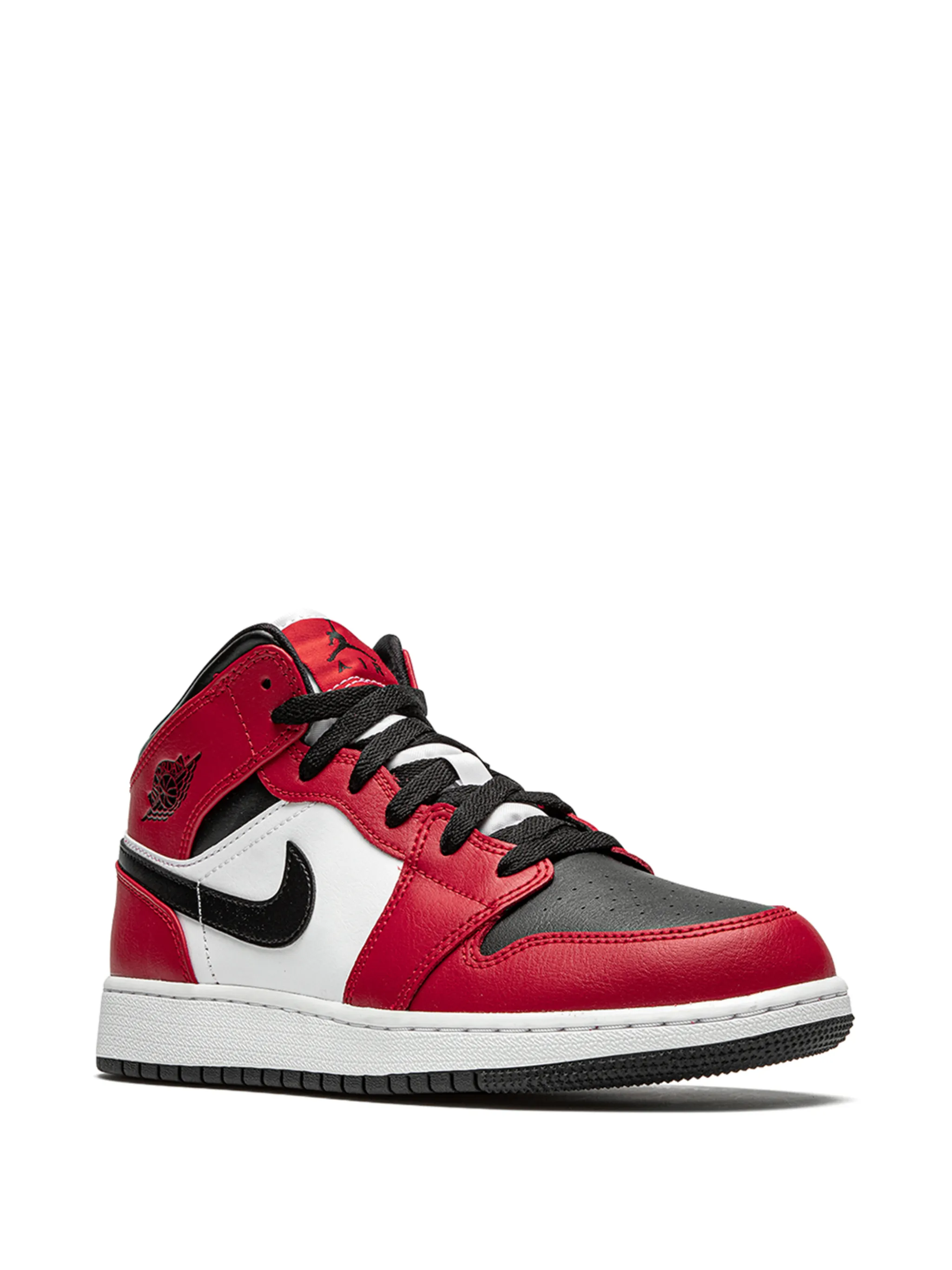 Кроссовки Air Jordan 1 Mid (GS) Jordan Kids, красный — фото 2