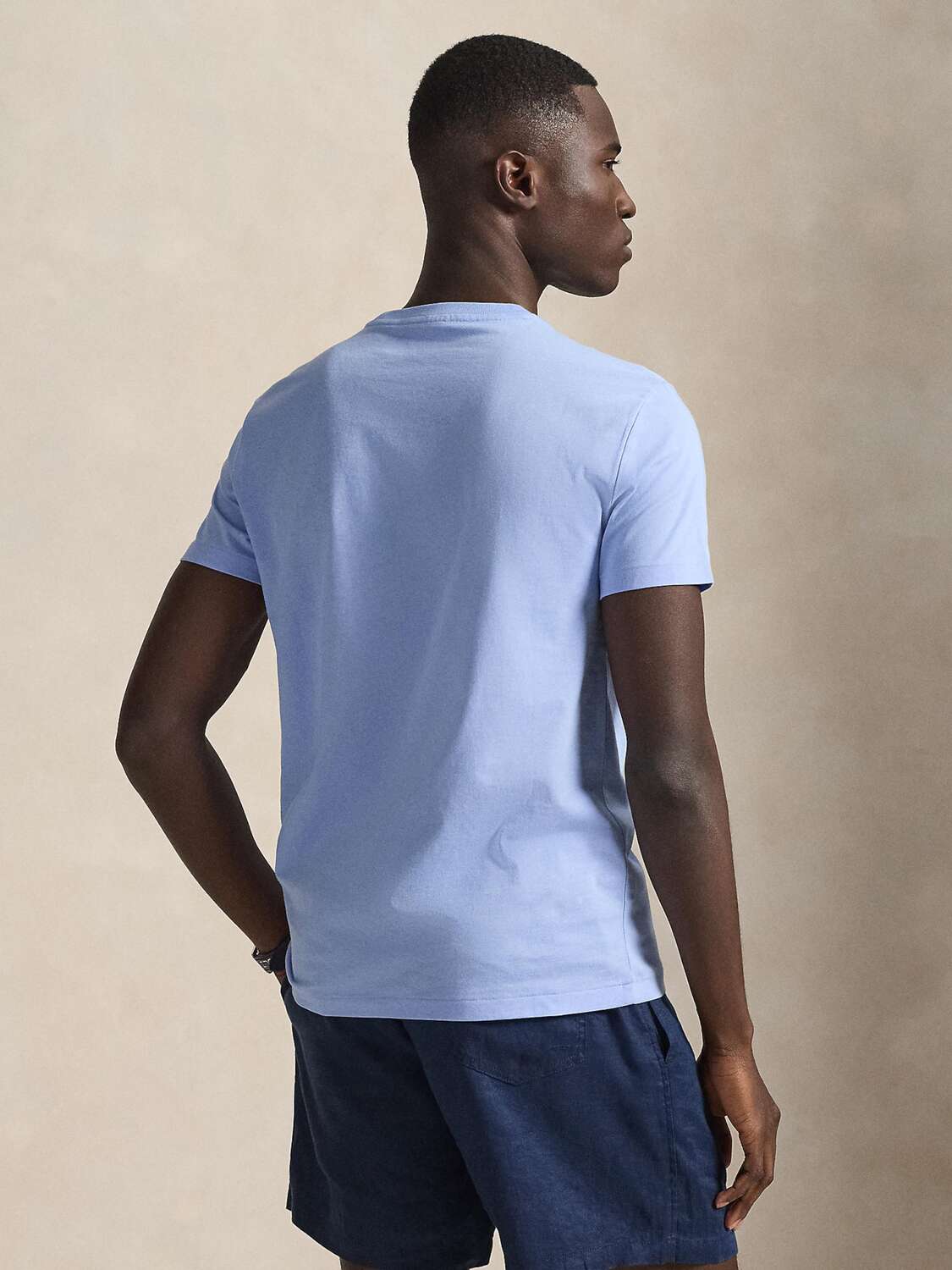Polo Ralph Lauren Поло Regular fit в светло-голубом цвете — фото 4