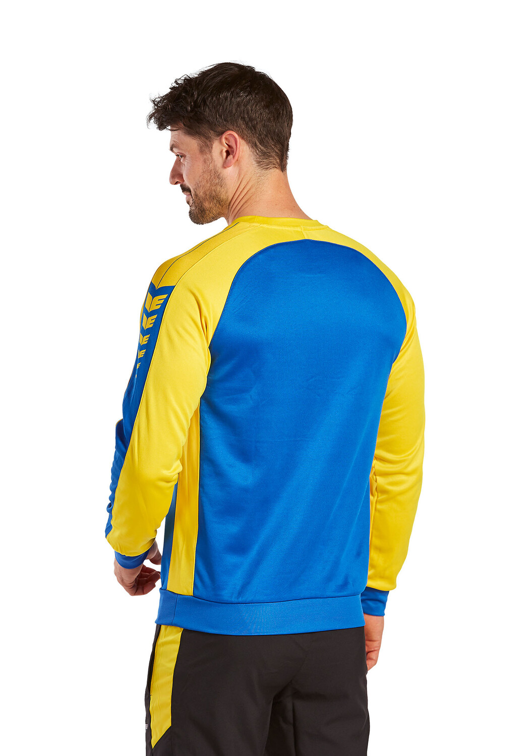 Спортивная футболка erima Six Wings Sweatshirt, цвет new royal/gelb — фото 2