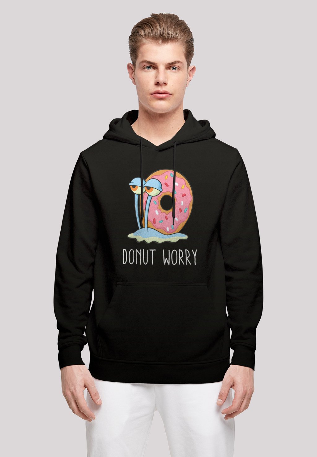 

Толстовка SPONGEBOB SCHWAMMKOPF GARY DONUT WORRY - Hoodie F4NT4STIC, черный