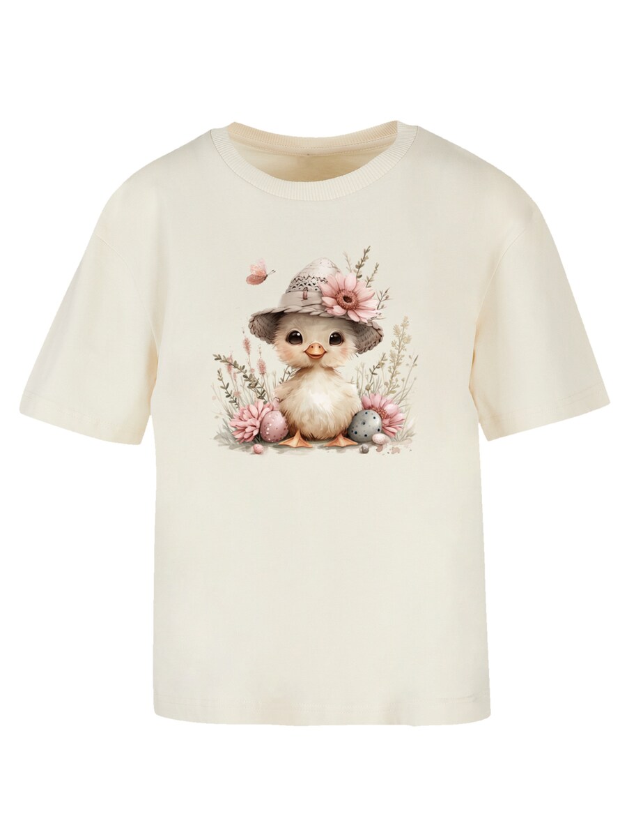 

Футболка F4NT4STIC Süßes Oster Küken mit Hut, Sand