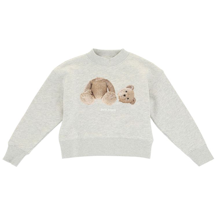 

Толстовка Palm Angels Kids Broken Bear Sweatshirt Grey, серый