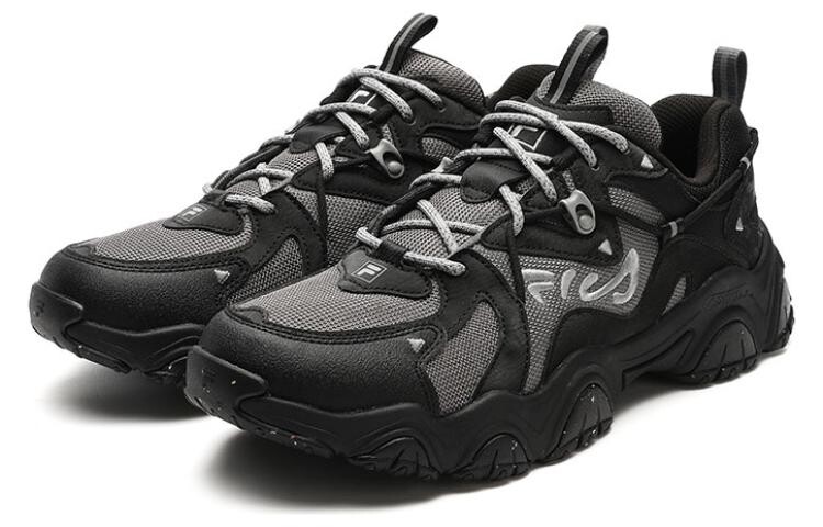 Мужские кроссовки Fluid 4 Lifestyle с низким верхом черного/серого цвета Fila — фото 3