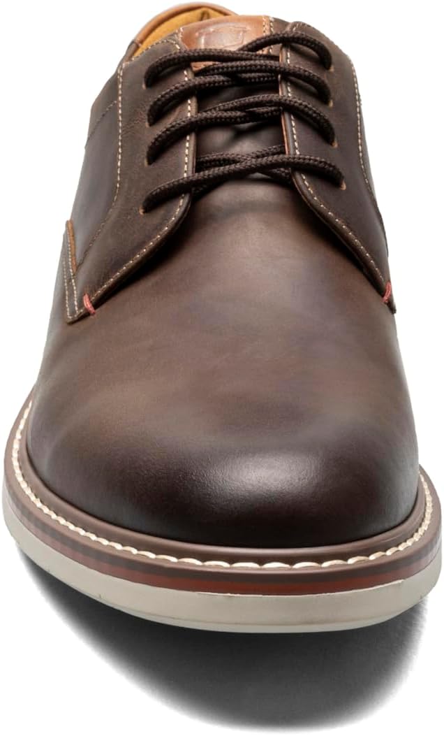 Мужские оксфорды Florsheim Neufeld с простым носком, коричневый — фото 2
