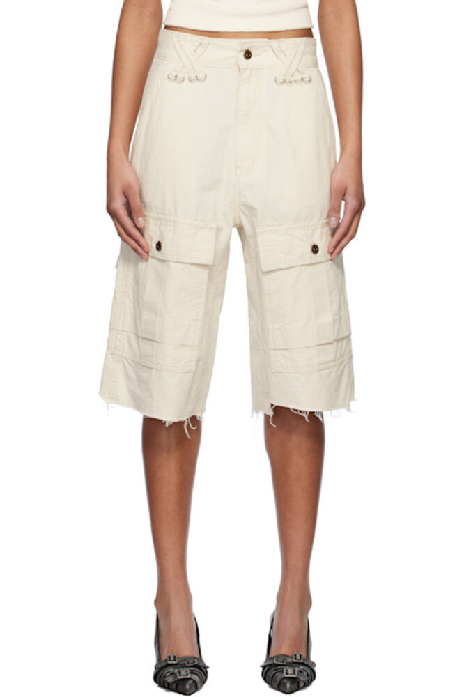 

Шорты в стиле милитари в винтажном стиле Off-White We11done