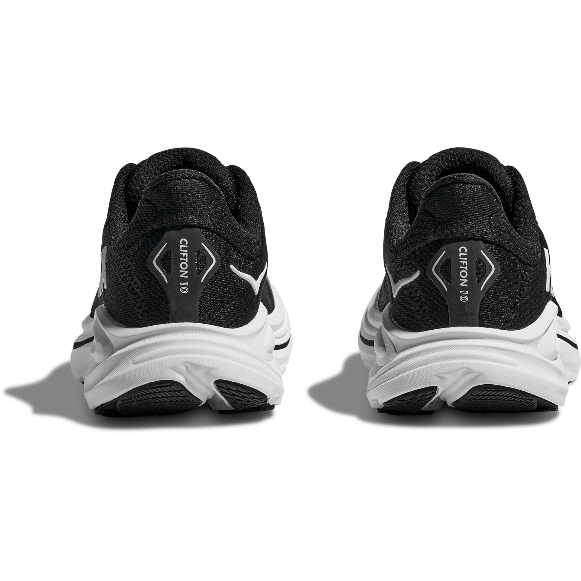 Детские кроссовки Clifton 10 для бега HOKA, Black/White — фото 4