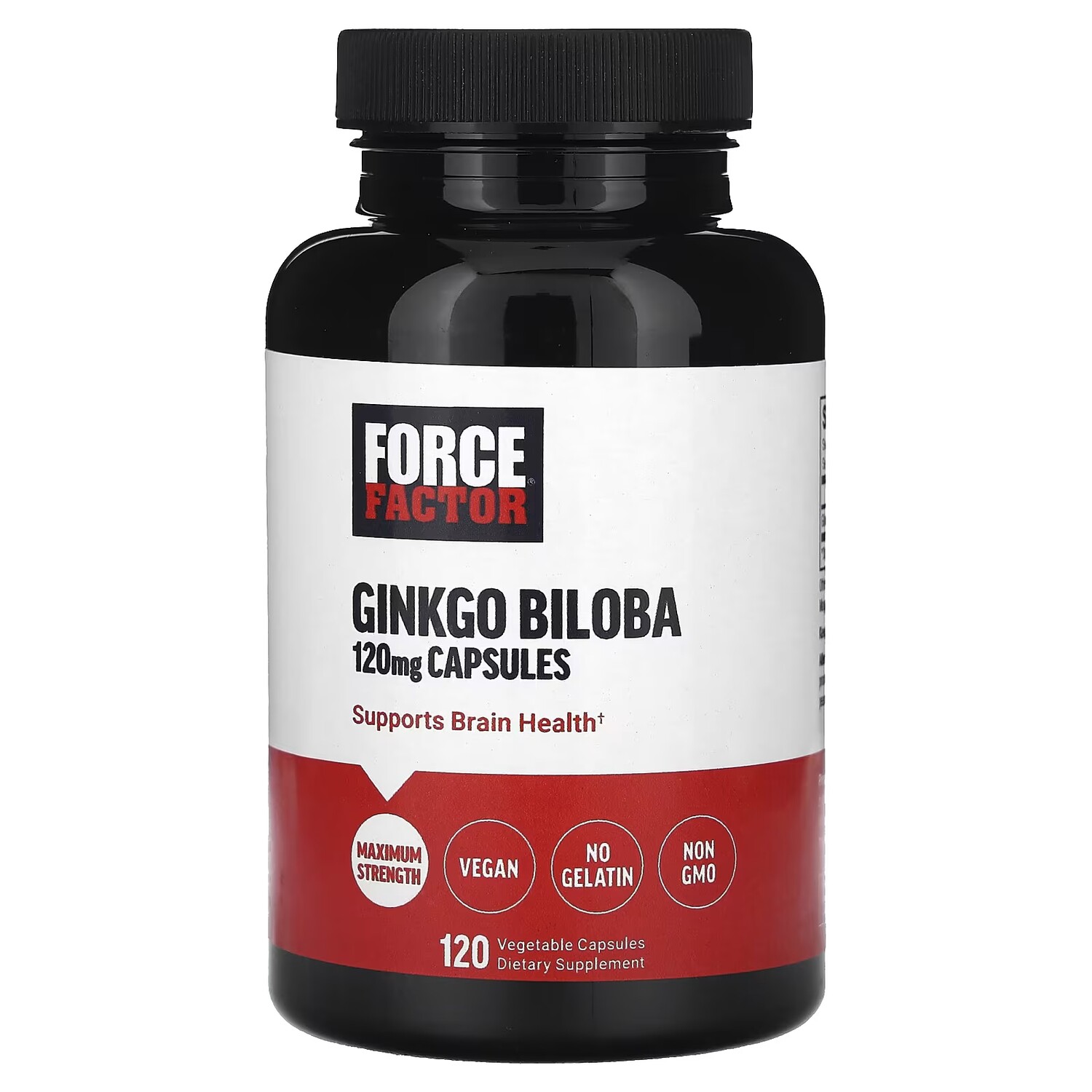 

Гинкго билоба Force Factor 120 мг, 120 растительных капсул