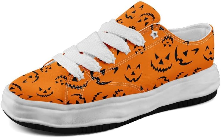 

Кроссовки Halloween с тыквой и привидением AWSOLE, модные, унисекс, белый/черный/оранжевый