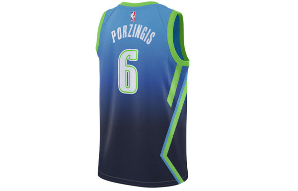 Спортивная футболка nba basketball sports jersey sw fan edition dallas mavericks 6 blue Nike, синий — фото 2