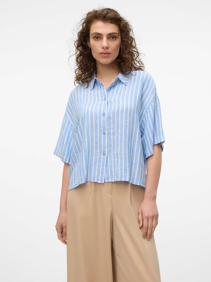 

Футболка Vero Moda, цвет blau/weiß
