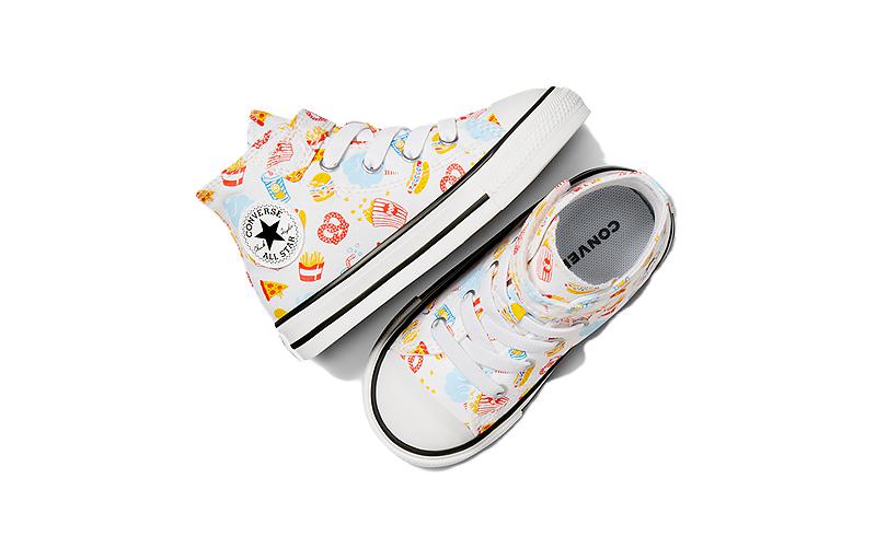 Кроссовки Chuck Taylor All Star EasyOn High TD 'Snacks' Converse, белый/красный/желтый — фото 4