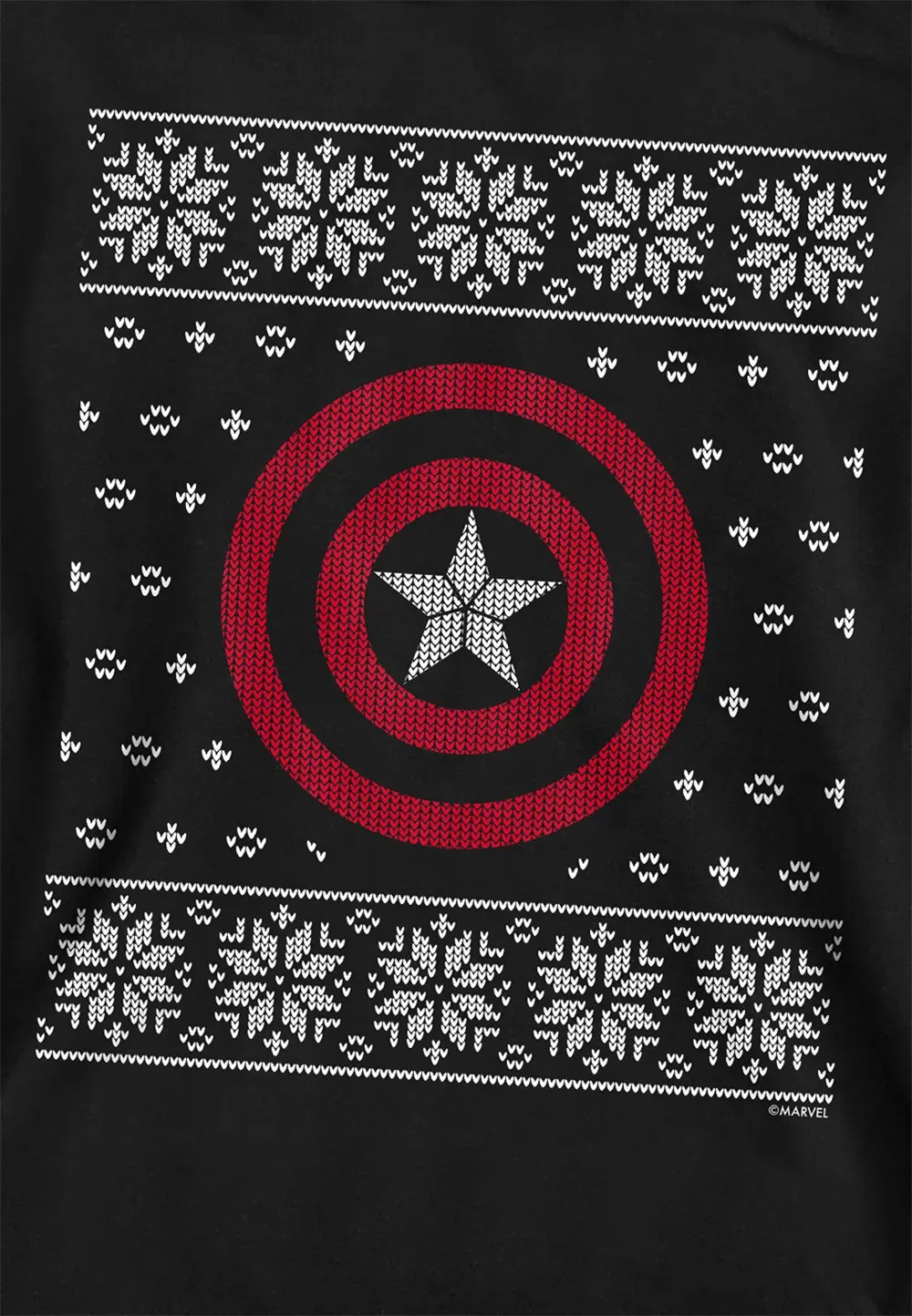 Детская толстовка Marvel Captain America Shield, черная, черный — фото 2