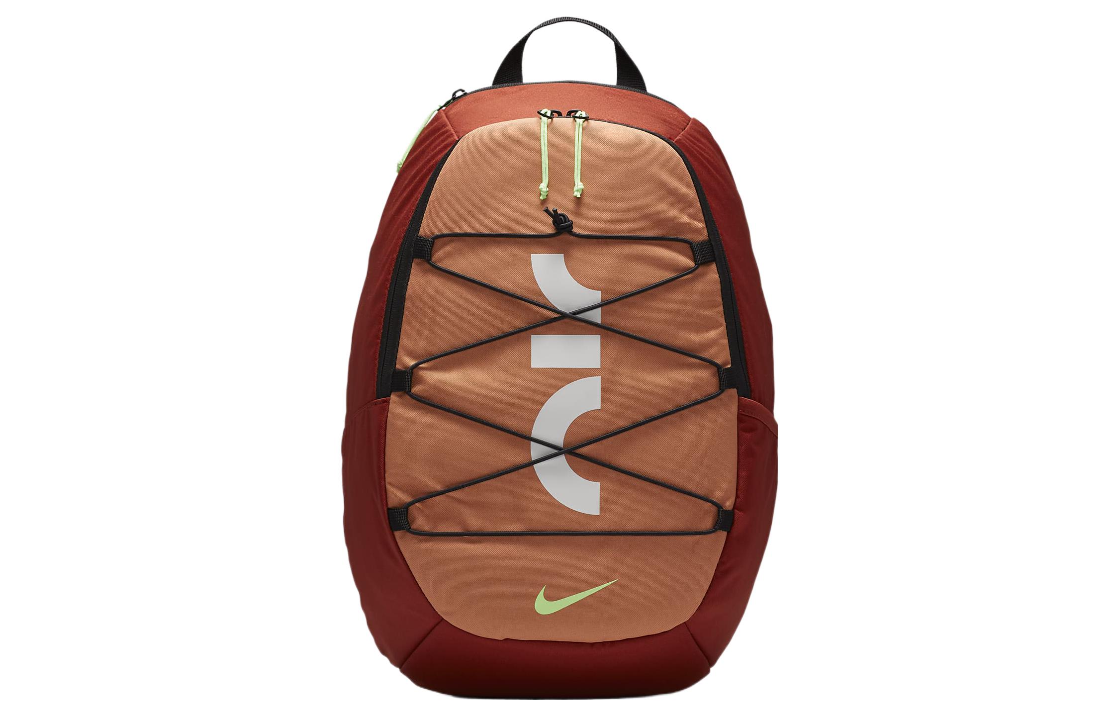 

Nike Тканевый рюкзак унисекс темно-оранжевый янтарно-коричневый взрывной зелено-желтый, Dark Orange & Amber Brown & Explosion Green & Yellow