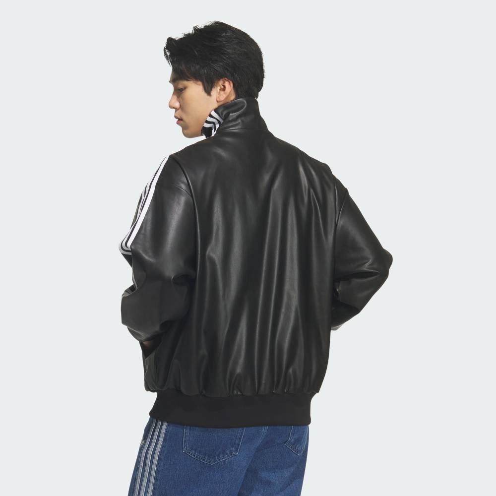Спортивная куртка из искусственной кожи 3S Adidas, black — фото 4