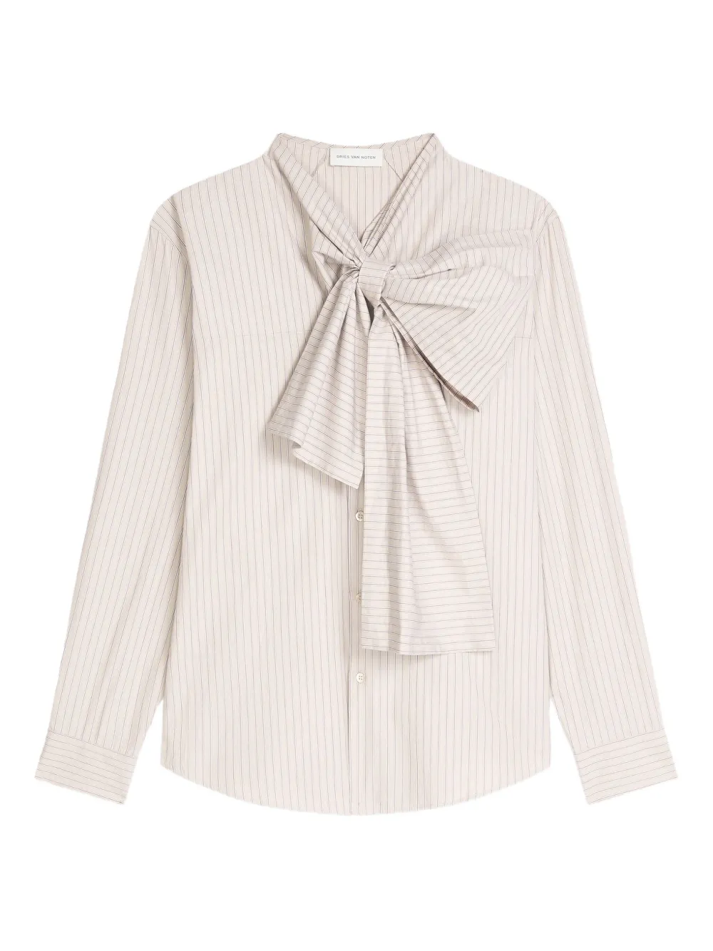 

Рубашка в полоску DRIES VAN NOTEN, нейтральный
