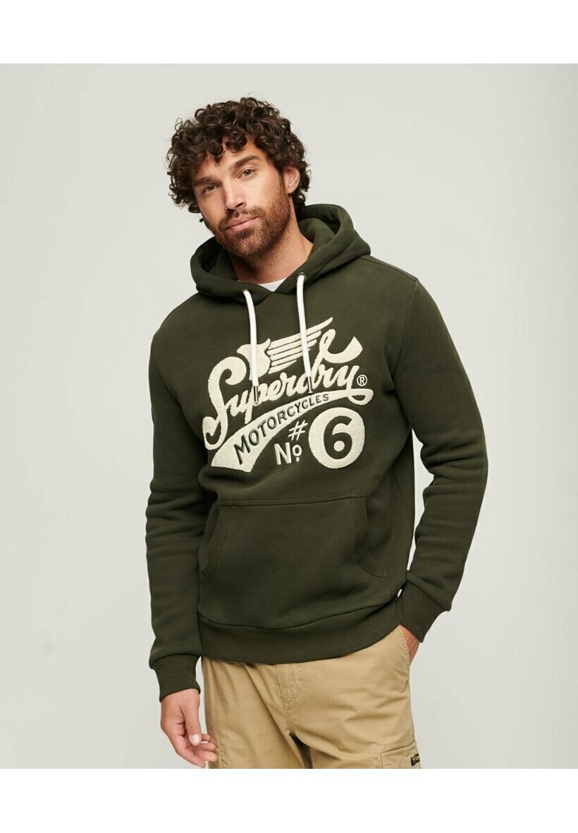 

Толстовка WORKER SCRIPTED EMBROIDERED GRAPHIC Superdry, зеленый