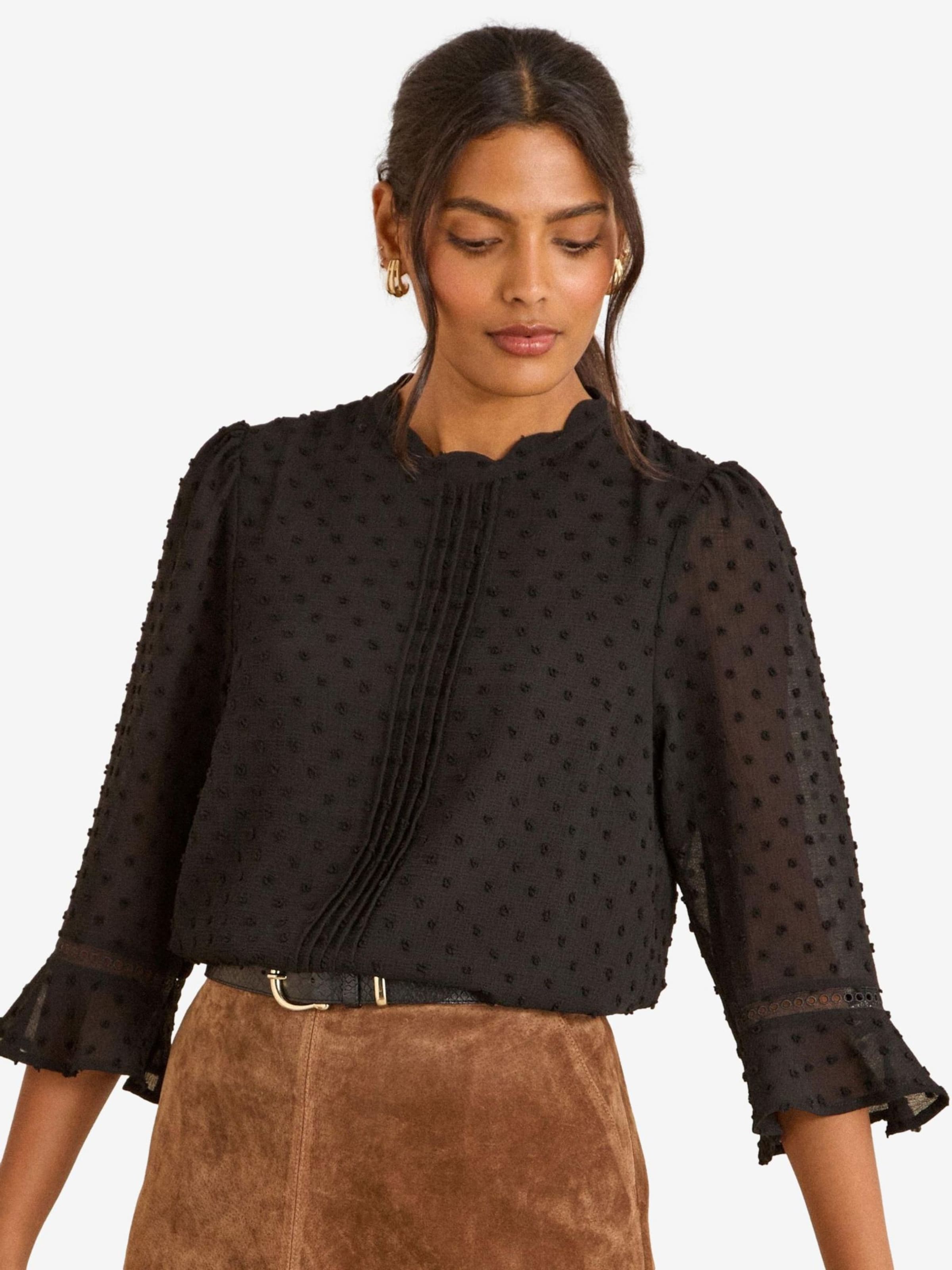 

Love & roses Блузка в черном цвете