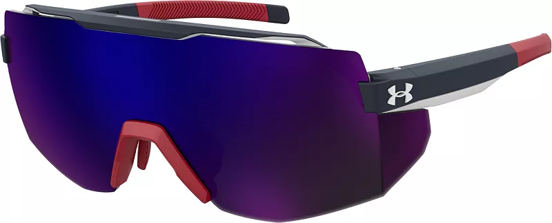 

Зеркальные солнцезащитные очки Under Armour Squad, цвет Matte Blue