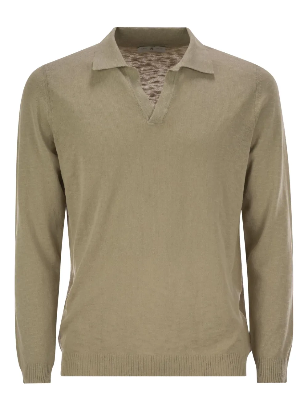 

Футболка с воротником поло и длинными рукавами Pt Torino, бежевый