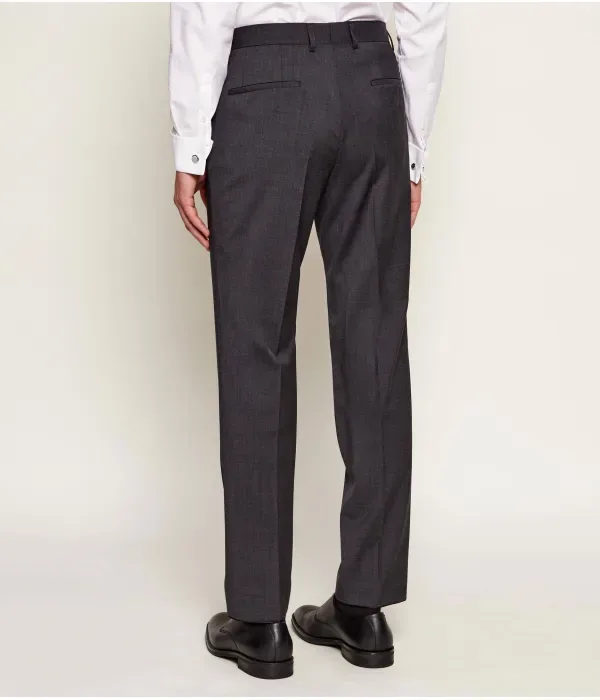 Шерстяные брюки H-Genius-MM-251 slim fit Boss, графитовый — фото 4