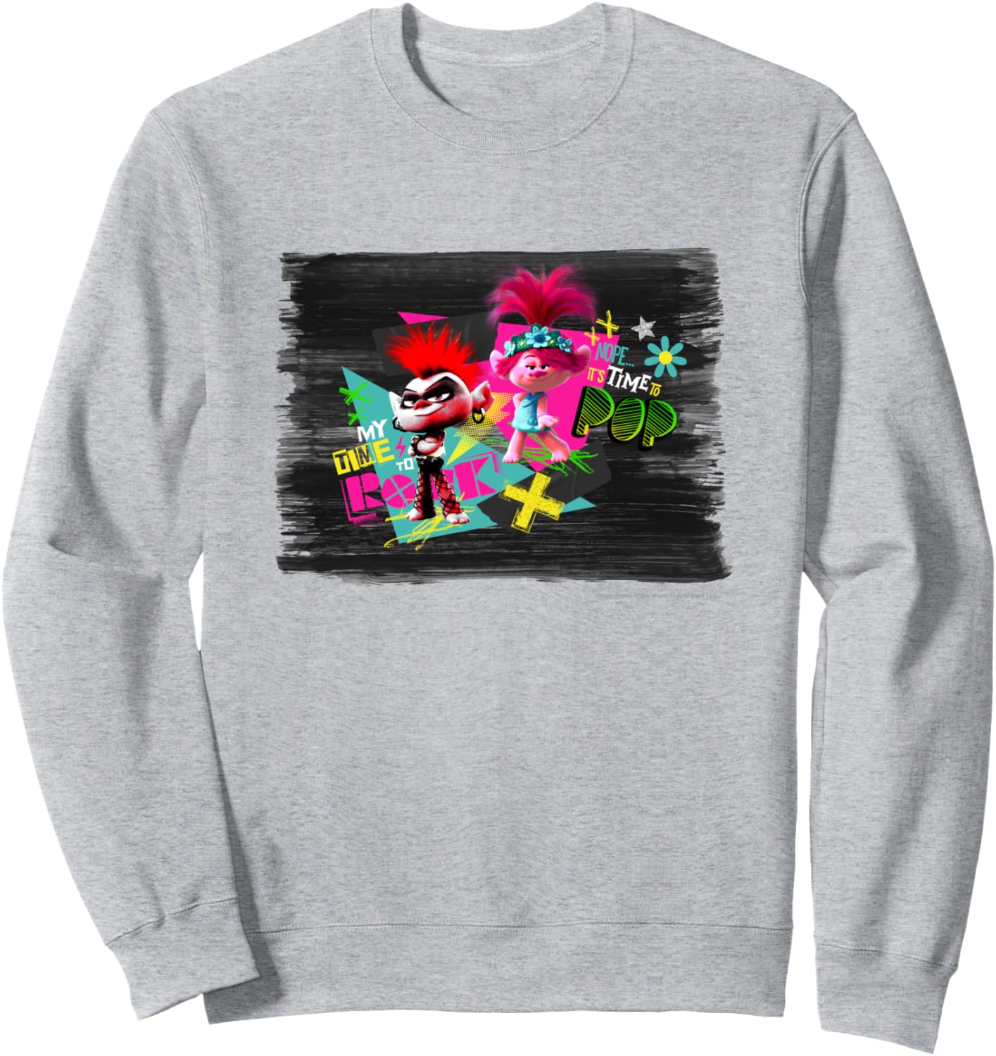 

Толстовка Trolls MY TIME TO ROCK, синяя, Синий, Толстовка Trolls MY TIME TO ROCK, синяя