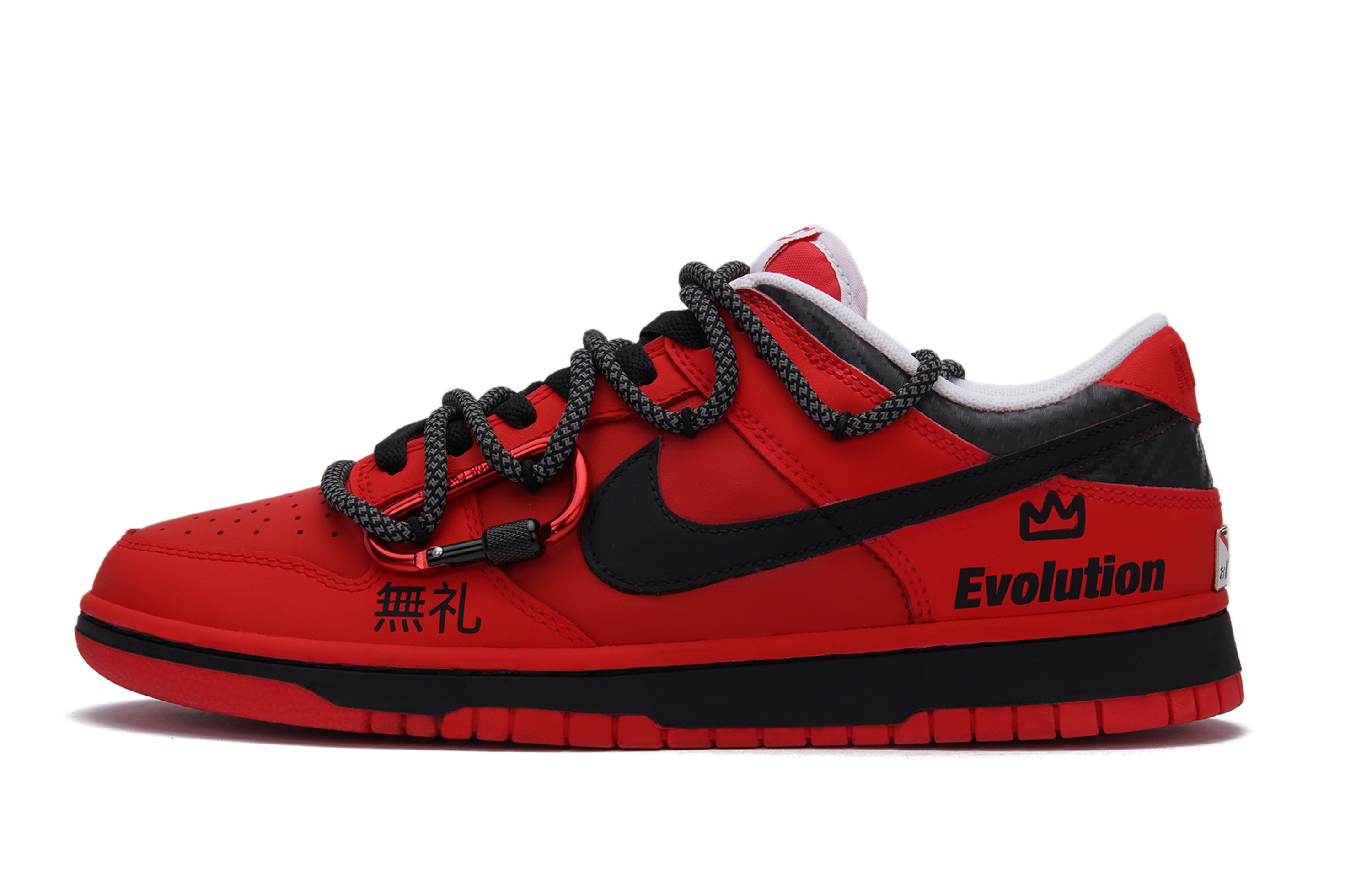 

Nike Кроссовки для скейтбординга Dunk EVO Red Fury Edition с противоскользящим покрытием, износостойкие, низкие, мужские, красные