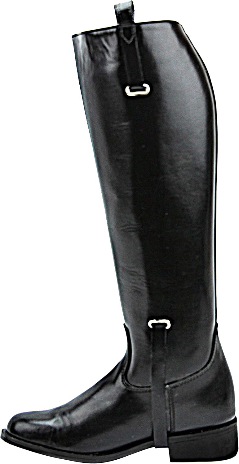 Мужские сапоги для верховой езды Hispar Mens Man Dignity Dress Dressage, стильные модные черные сапоги для конного спорта — фото 4