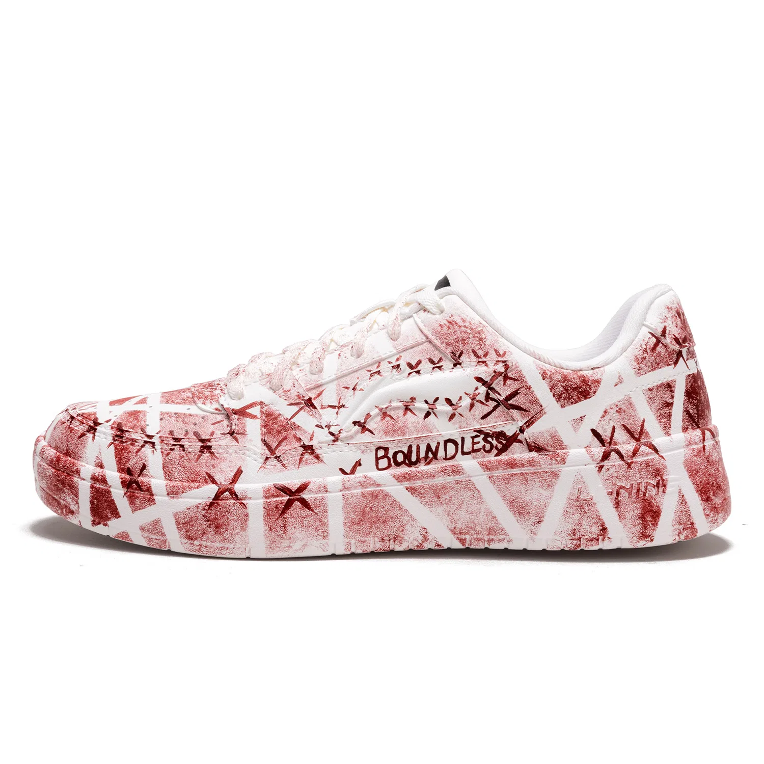Кроссовки повседневные с принтом Li-Ning White/Red