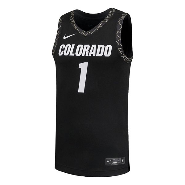Мужская баскетбольная майка Colorado Buffaloes #1 черная Nike — фото 3