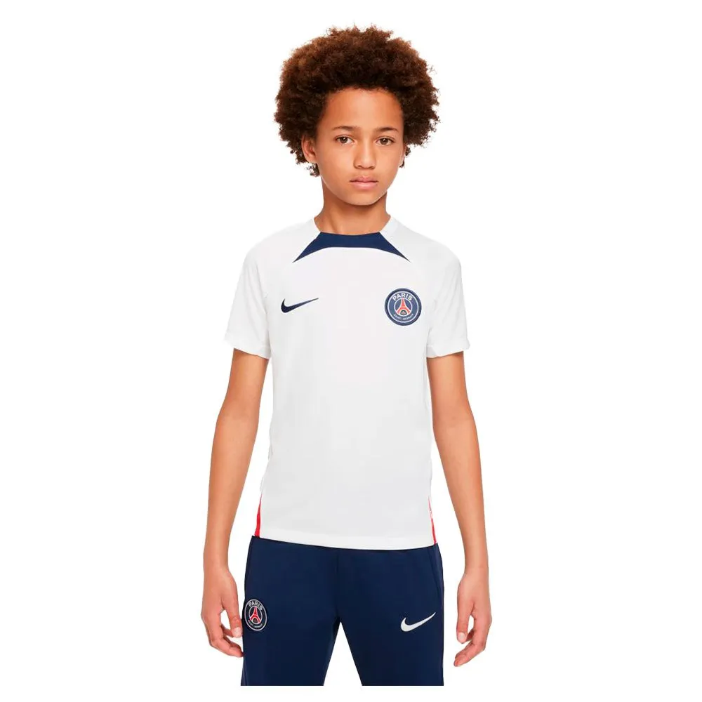 

Футболка с коротким рукавом Nike PSG 22/23 Dri Fit Strike junior, белый