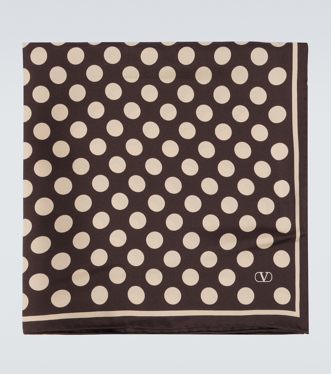 

Шелковый шарф Opticool в горошек Valentino Garavani, Marrone/Burro