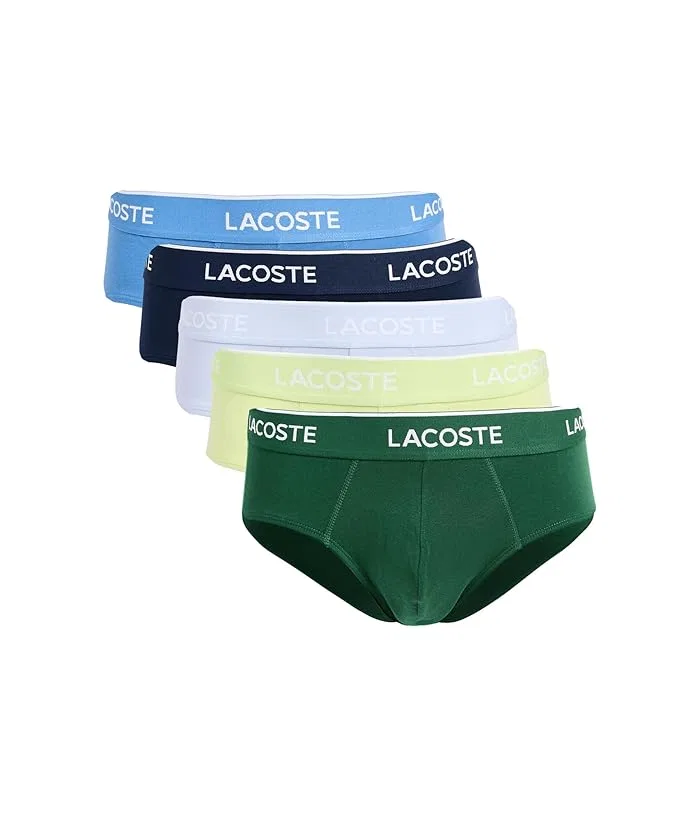 Трусы 5-Pack Cotton Stretch Briefs Lacoste, Blue/Green