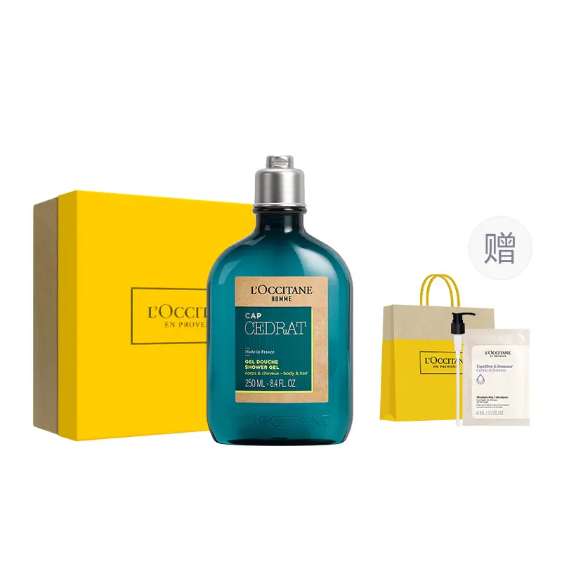 

Гель для душа и шампунь 2 в 1 мужской очищающий lemon 250мл LOCCITANE, Charm Gentleman Shower and Shampoo 2-in-1 250ml