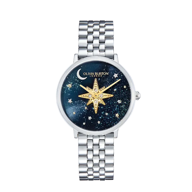 

OLIVIA·BURTON Часы Women's Watch, Silver Blue