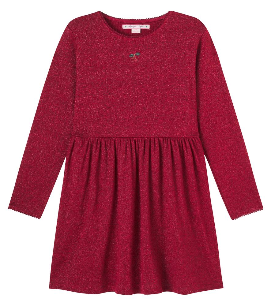 

Платье Roli из хлопковой ткани с добавлением ламе Konges Sløjd, Red Dahlia