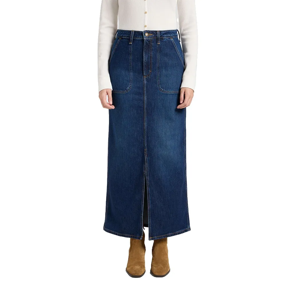 

Юбка Lee Workwear long skirt, синий