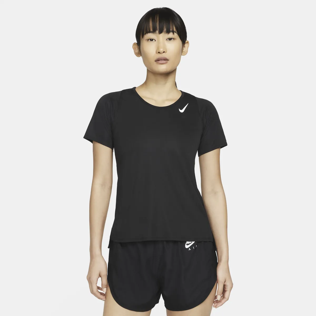 

Футболка для бега Nike "DRI-FIT RACE WOMEN'S SHORT-SLEEVE RUNNING TOP", черный