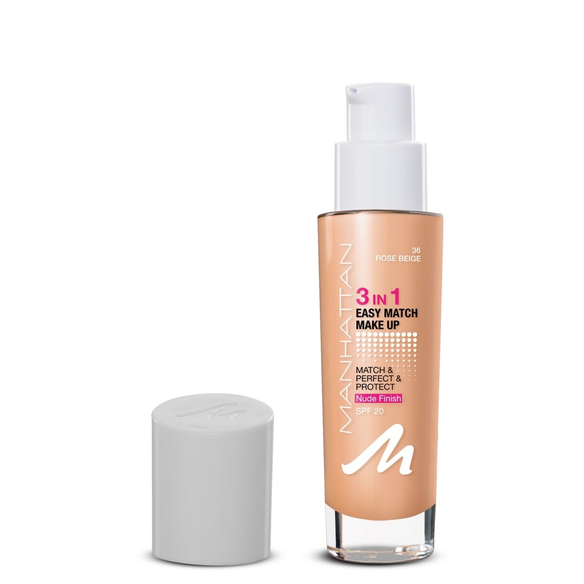 Тональный крем 3в1 Easy Match Rose Beige 36 LSF 20 300мл MANHATTAN Cosmetics — фото 3