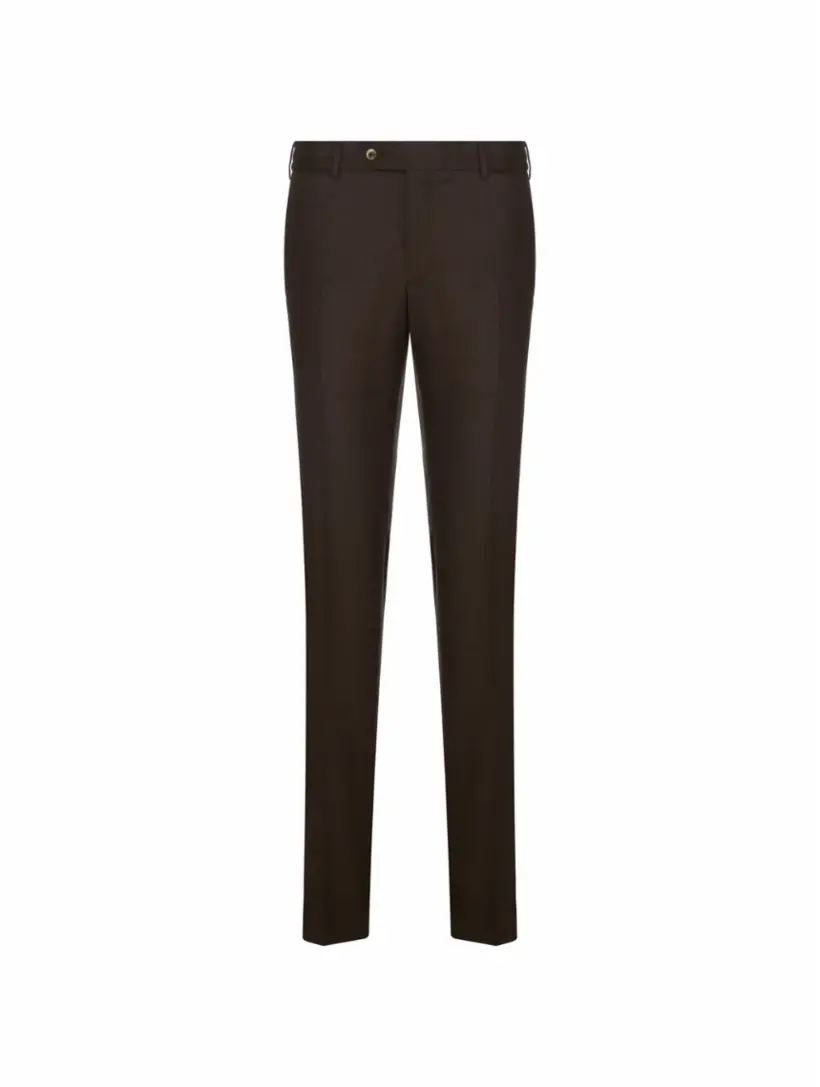 

Шерстяные зауженные брюки Pantaloni Torino, коричневый