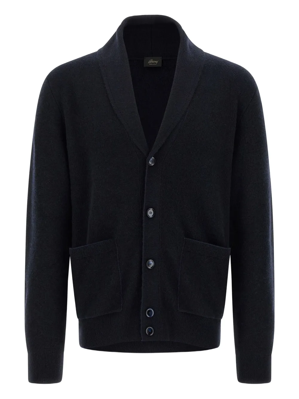 

Кардиган с воротником-шалькой Brioni, синий