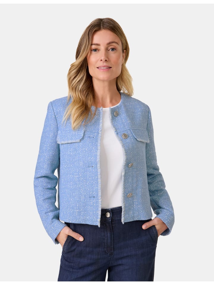 

Блейзер Gerry Weber Blazer Langarm gefüttert, цвет bleu offwhite