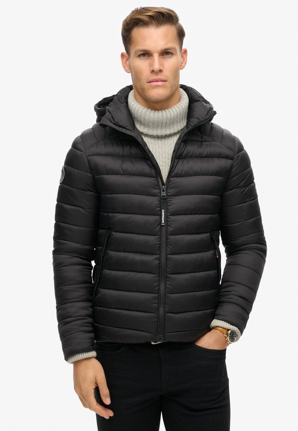 

Зимняя куртка HOODED FUJI PADDED Superdry, черный